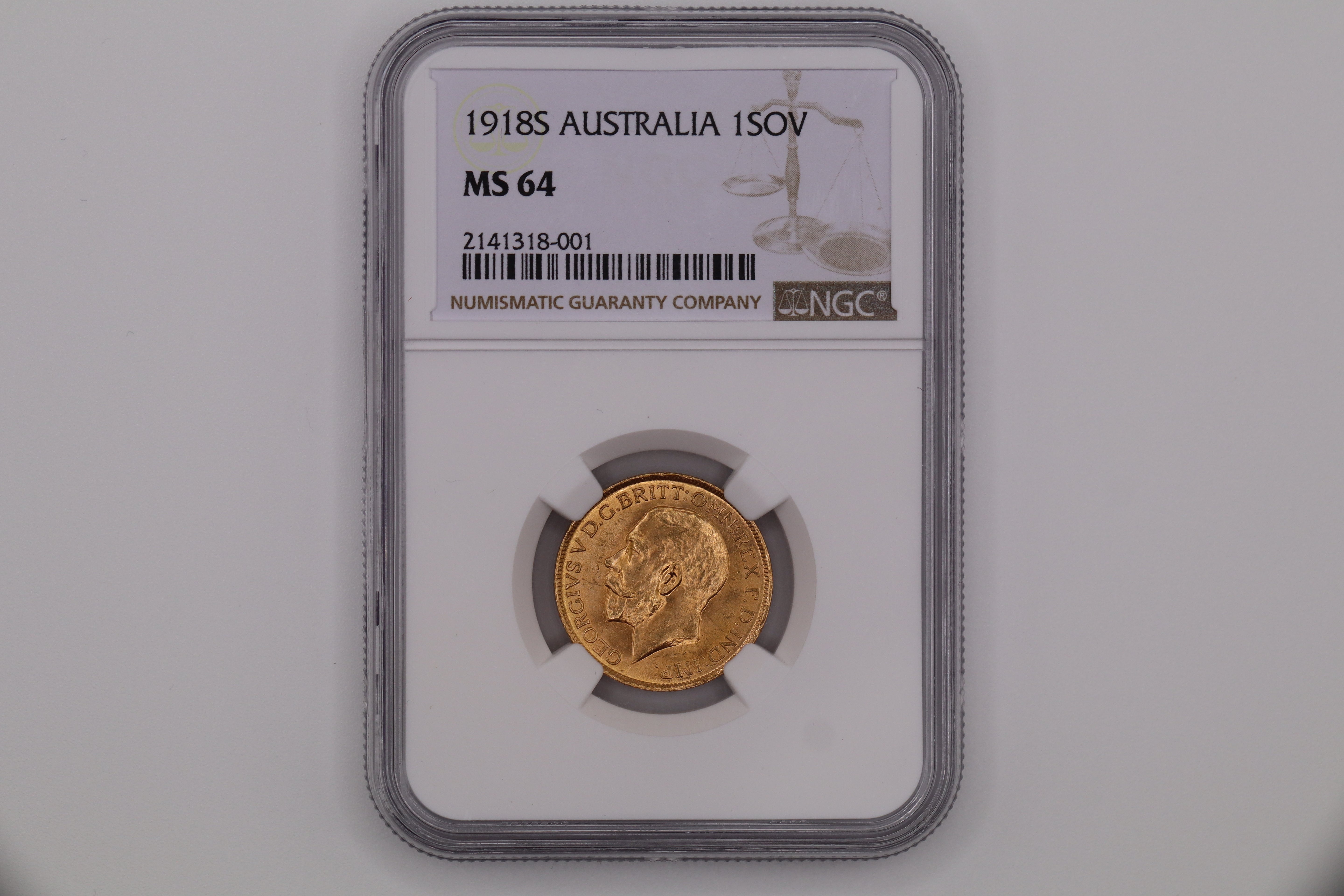 1918S Australian Full Sovereign