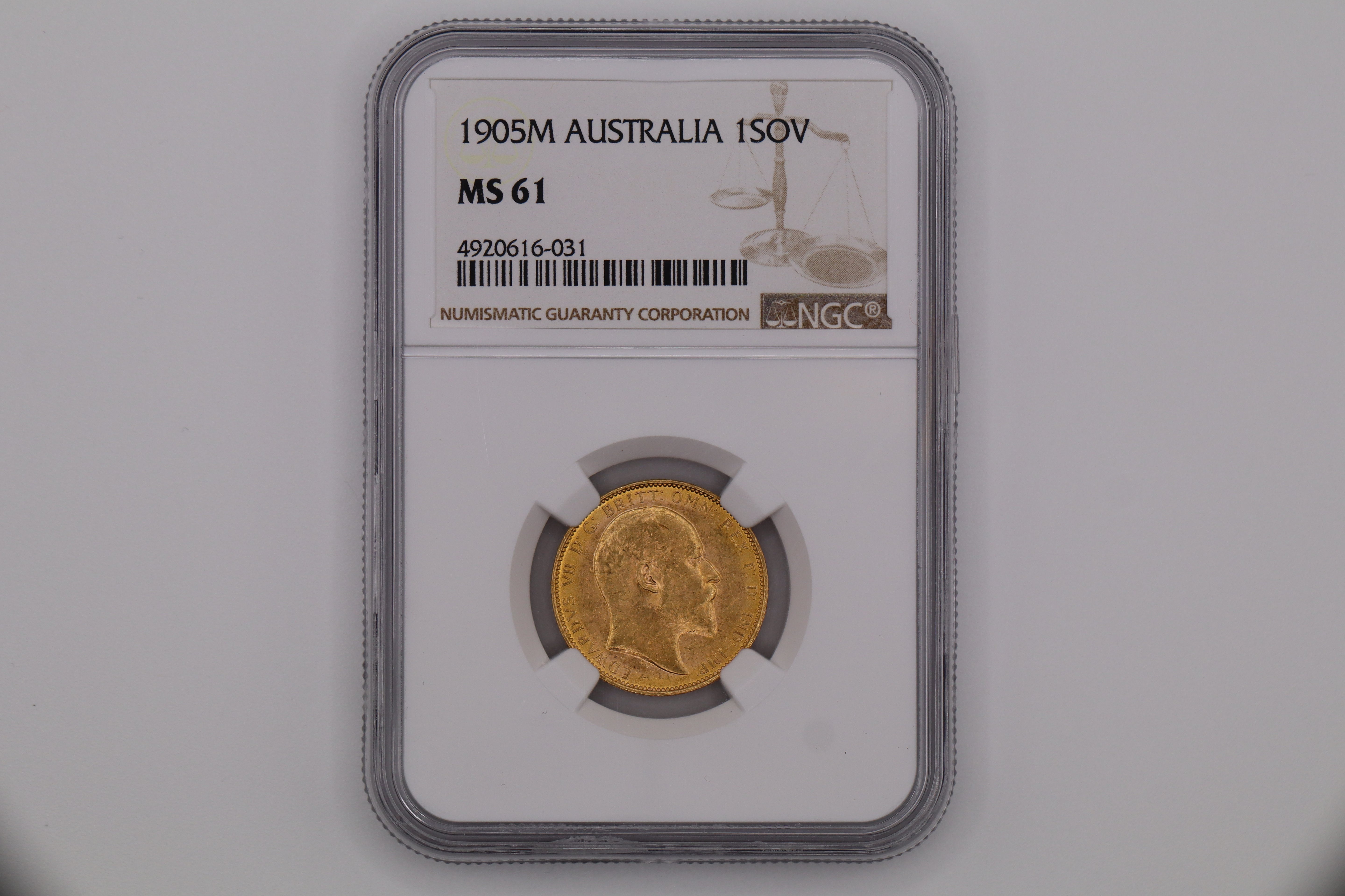 1905M Australian Full Sovereign