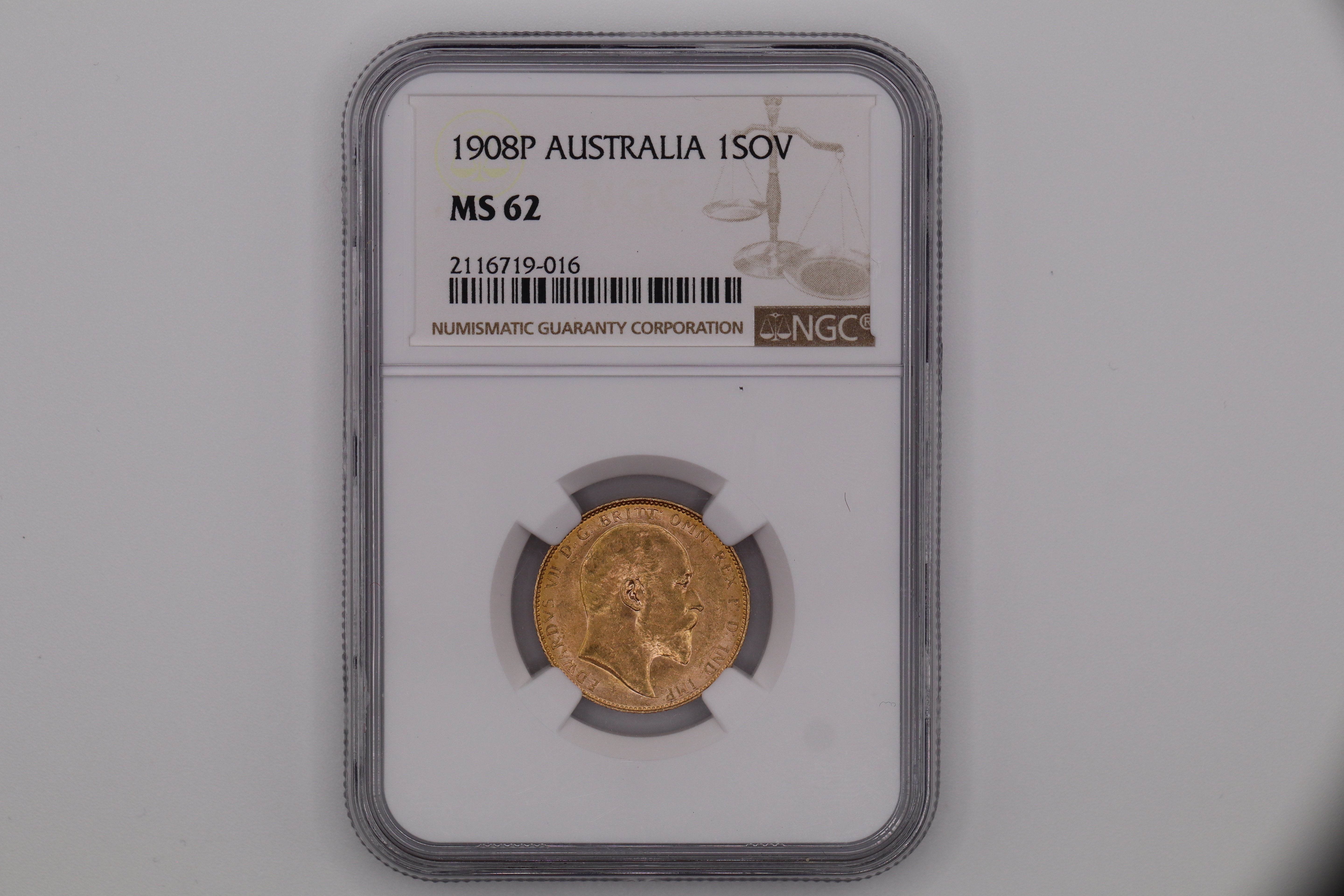 1908P Australian Full Sovereign