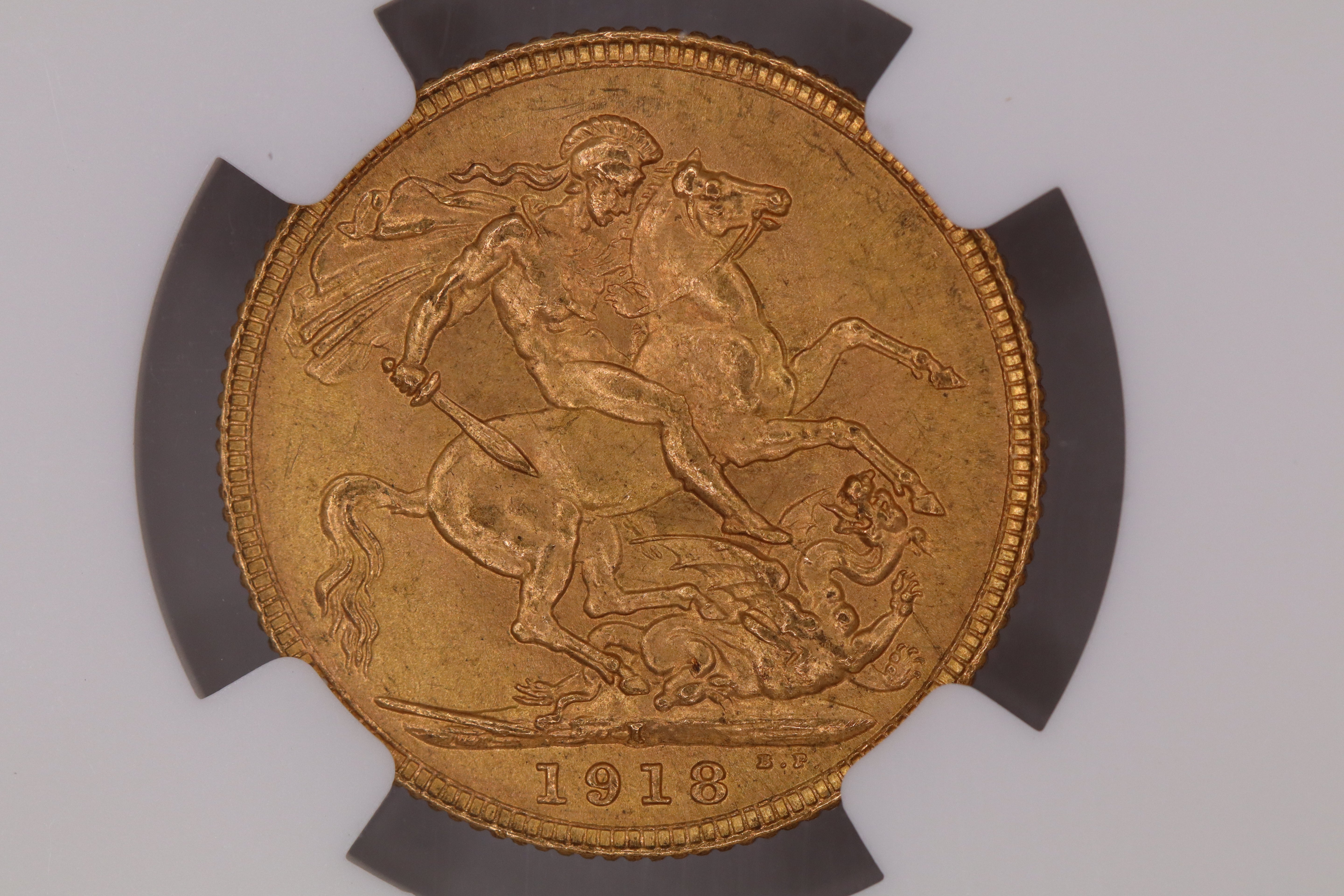 1918I India Full Sovereign