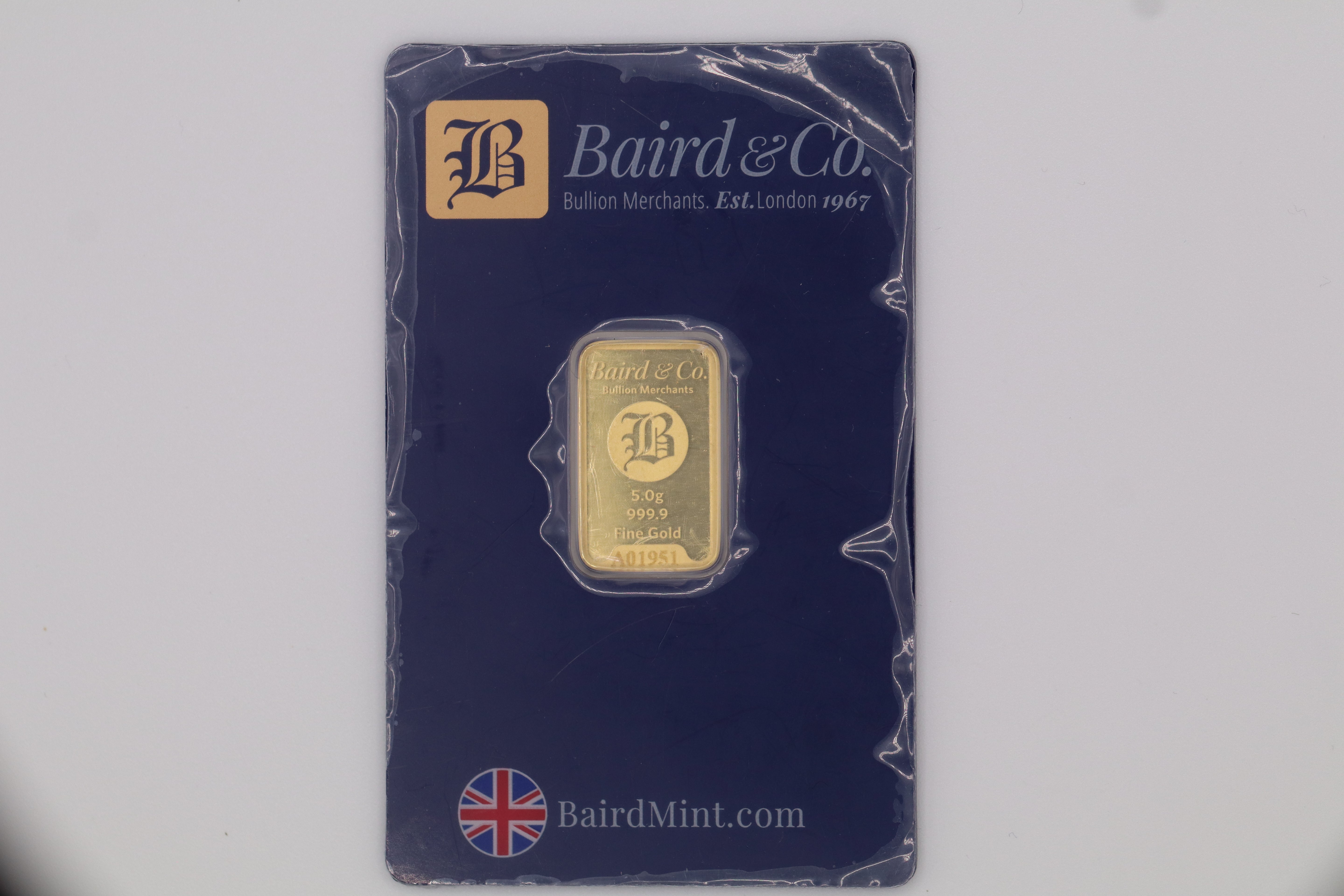 Baird & Co 5g Gold Bar