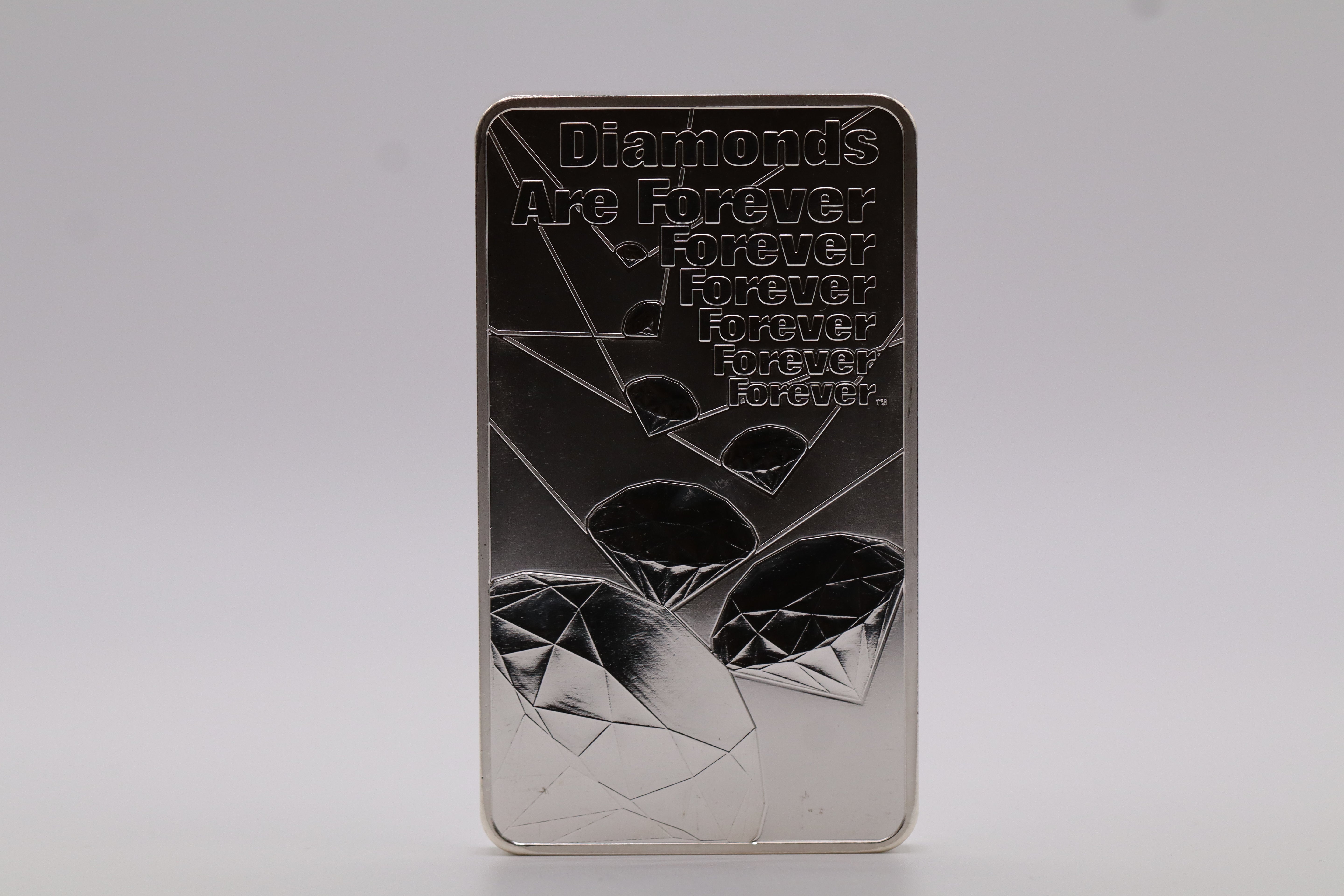 James Bond 10z Silver Bar - Diamonds Are Forever