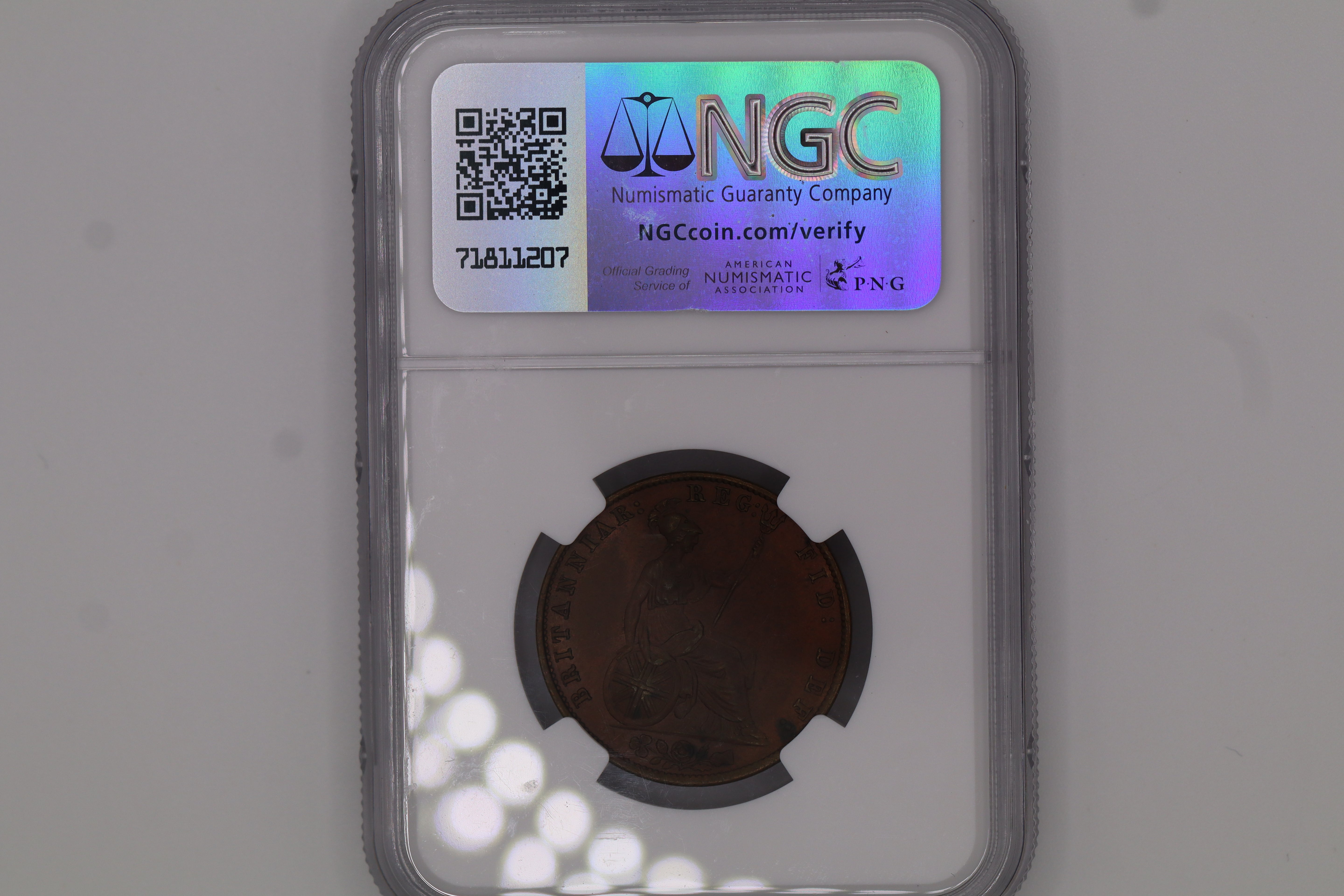 1841 G.BRITAIN 1/2P MS63 BN