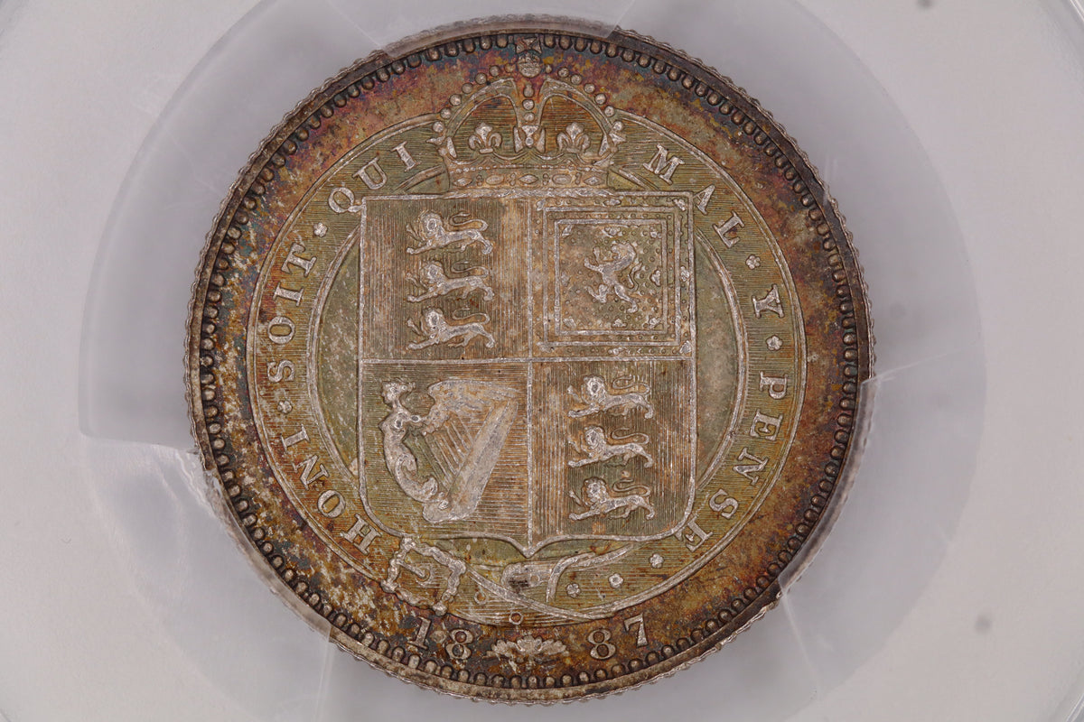 1887 Victoria Jubilee Head Shilling MS65 PCGS