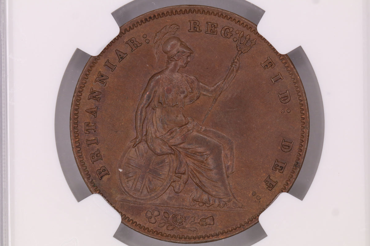 1858 Victoria Copper Penny MS62BN