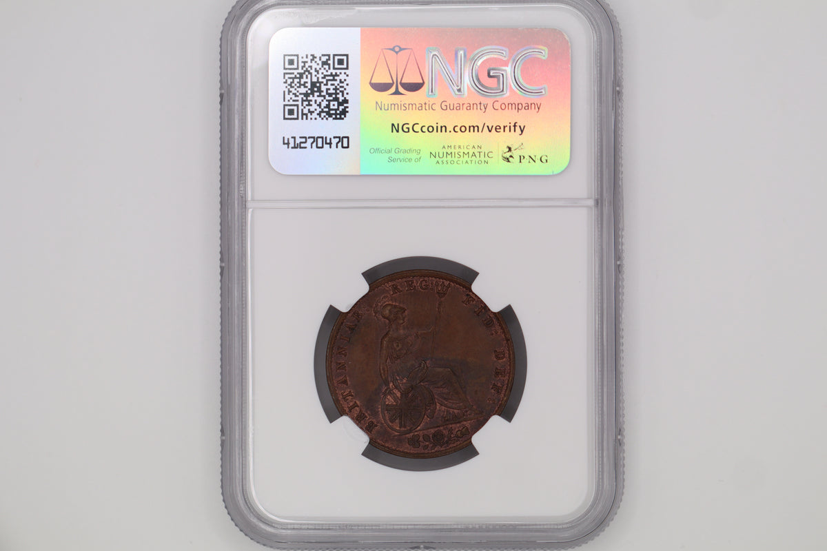 1855 Half Penny MS64BN
