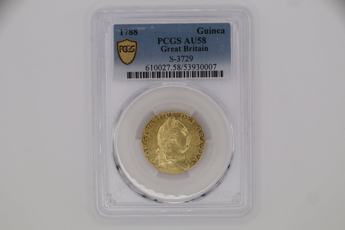 1788 Guinea PCGS AU58