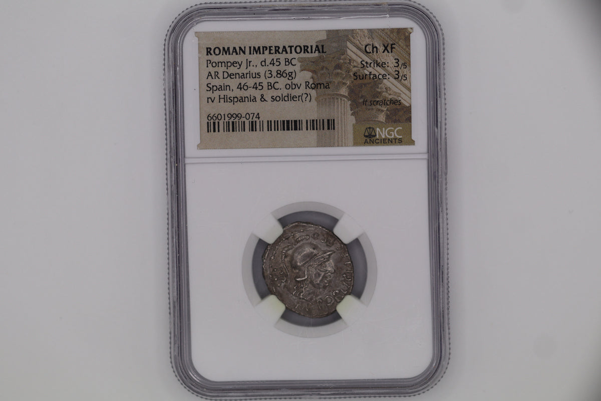 Roman Imperatorial Denarius Ch Xf 3/5 - 3/5