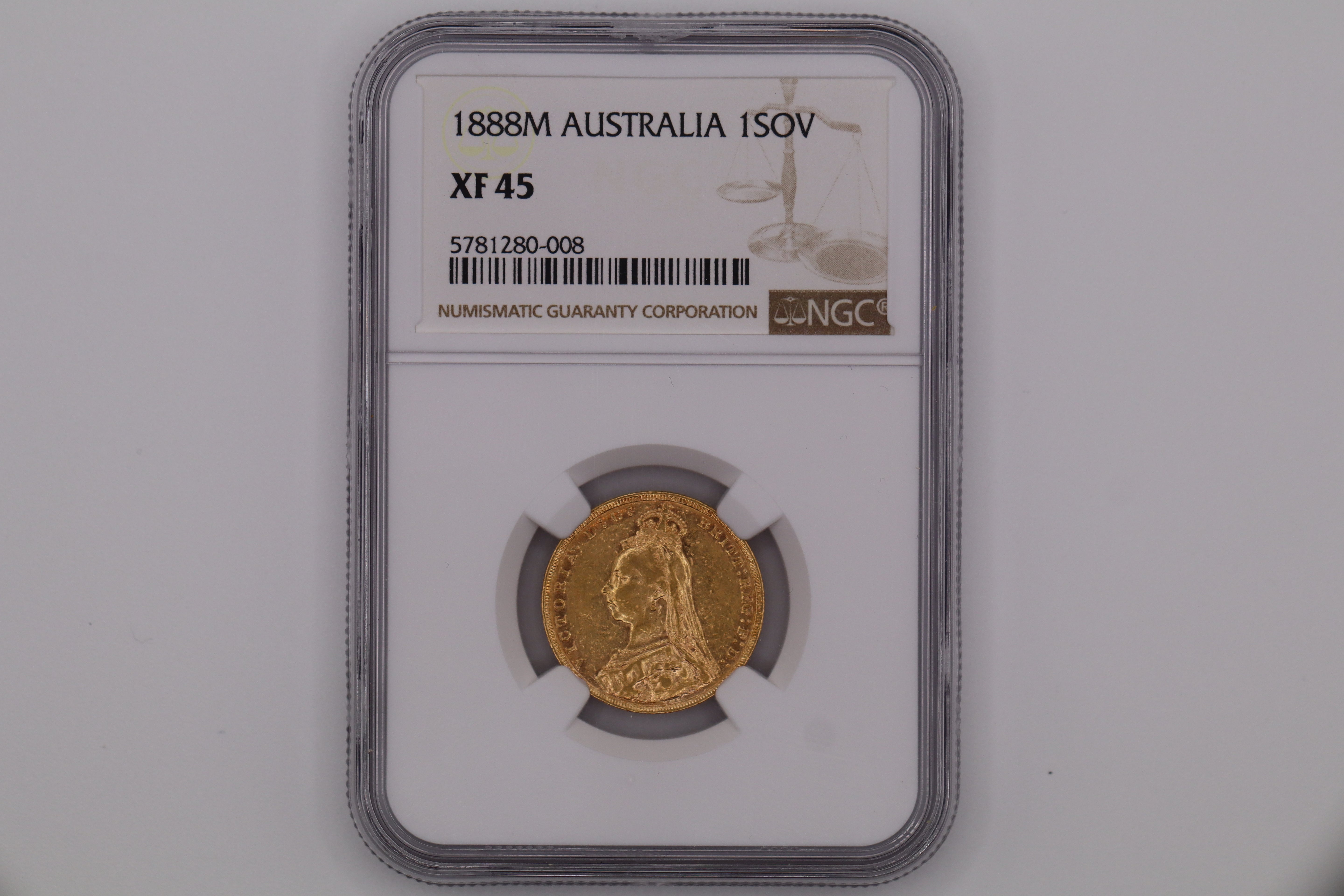 1888M Australian Gold Sovereign