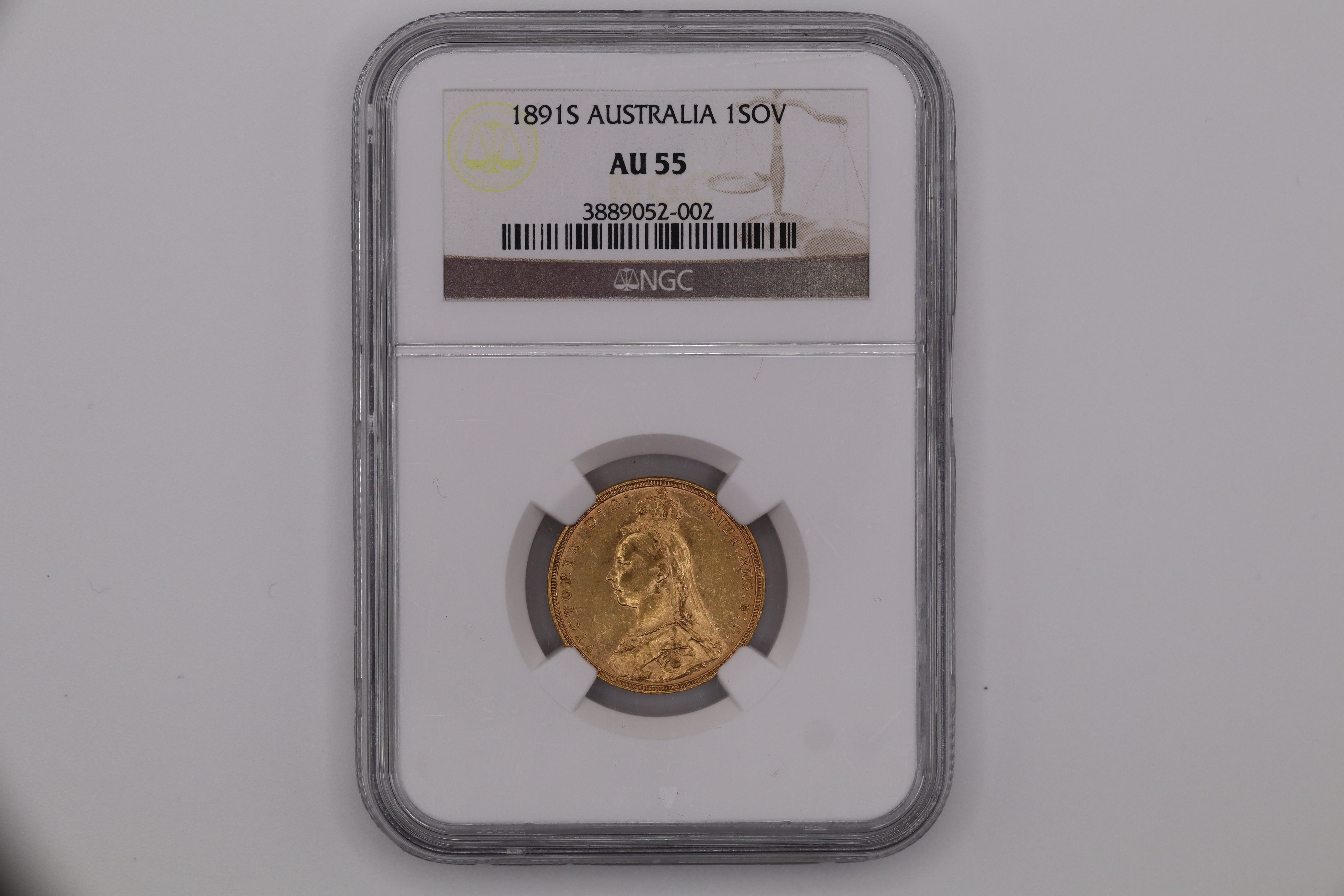 1891S Australian Full Sovereign