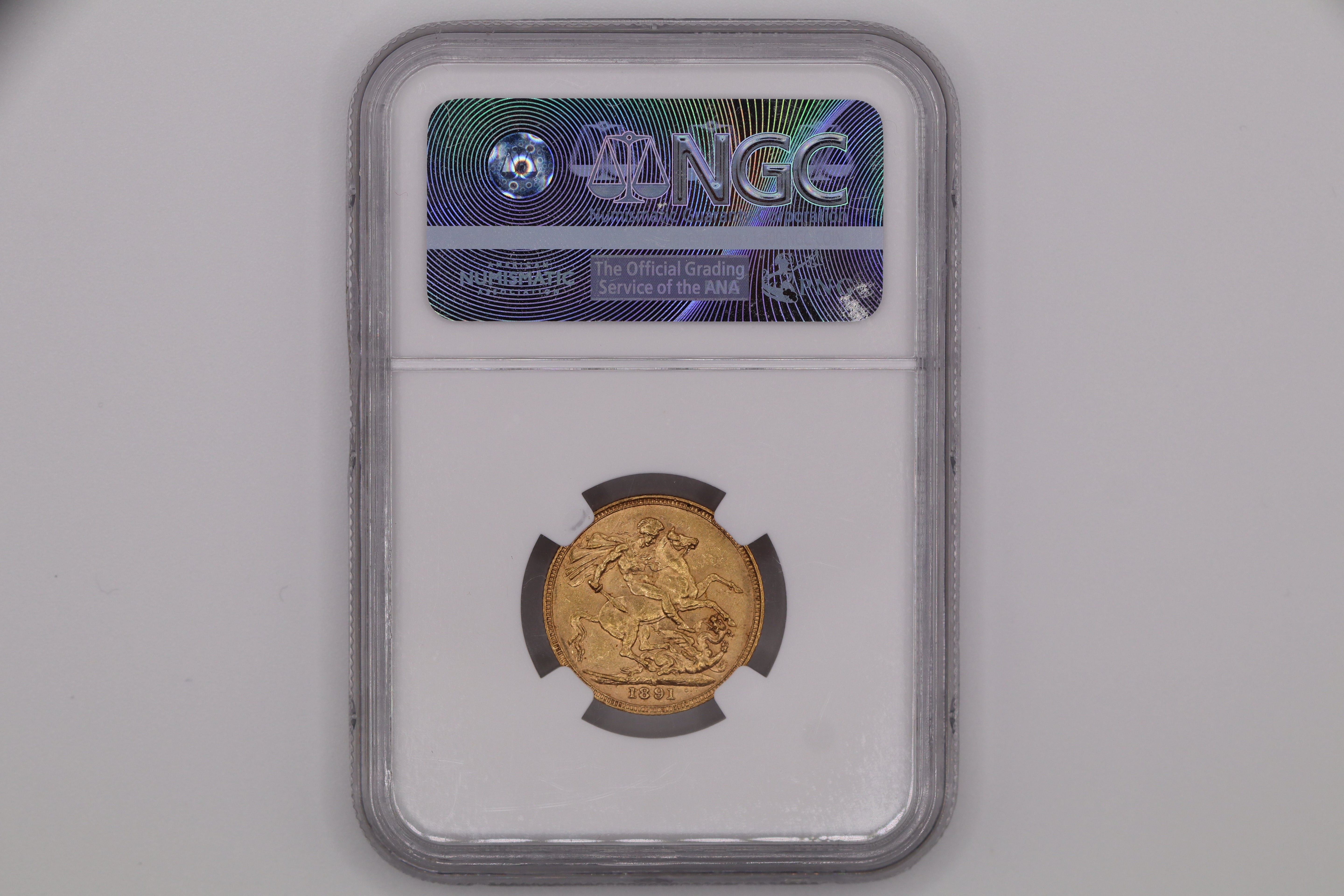 1891S Australian Full Sovereign