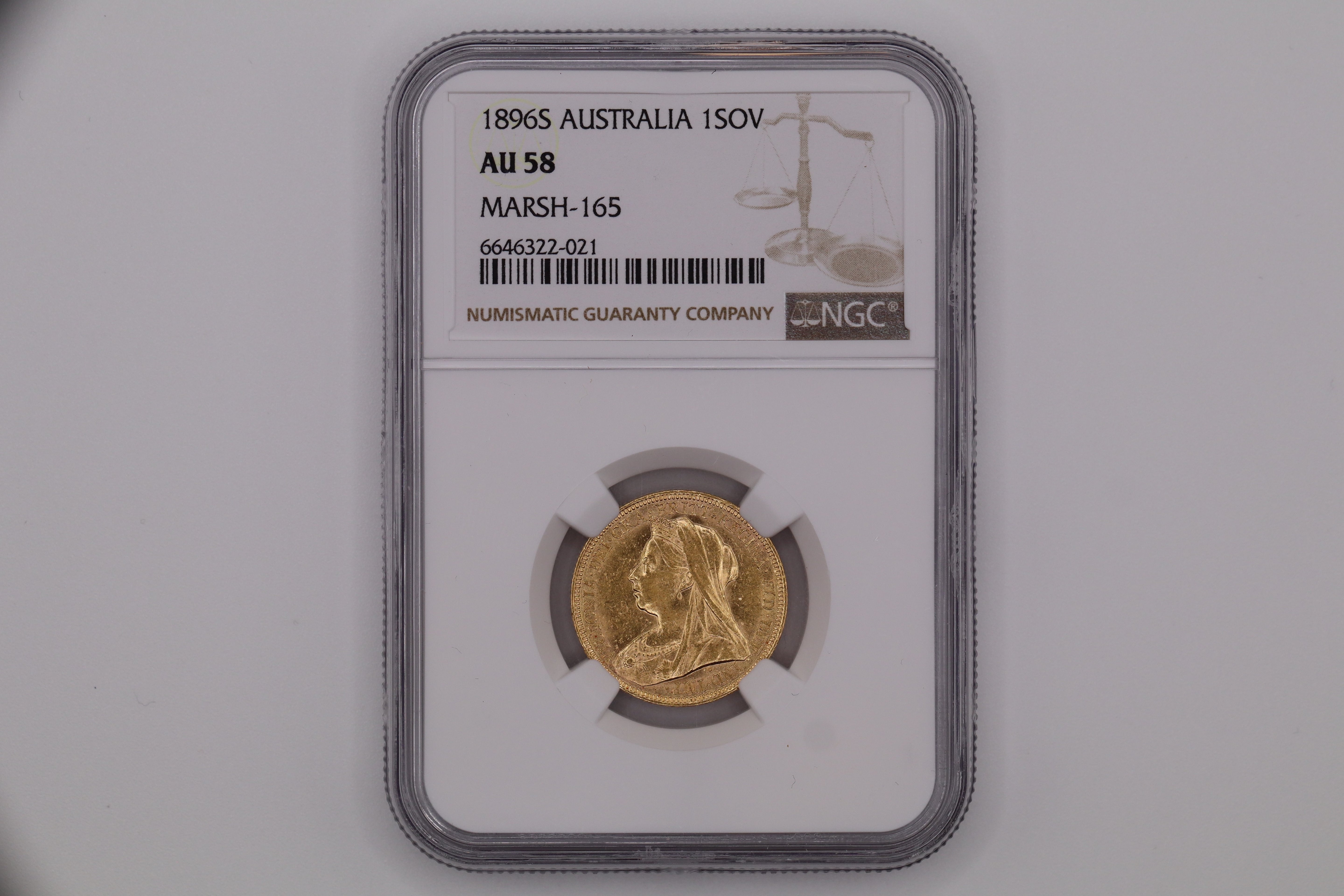 1896S Australian Full Sovereign