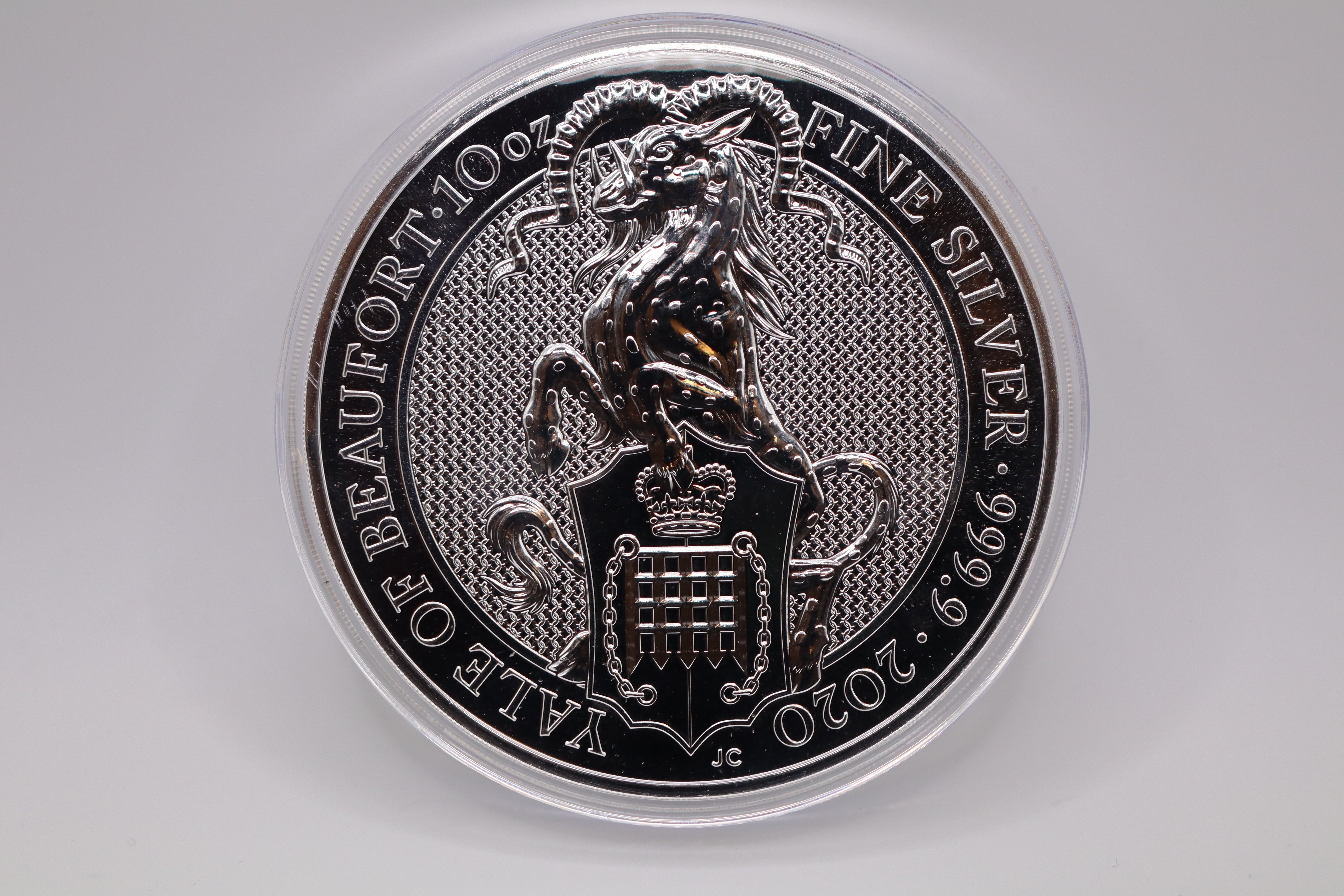 2020 10oz Silver Queen's Beast Yale Of Beaufort