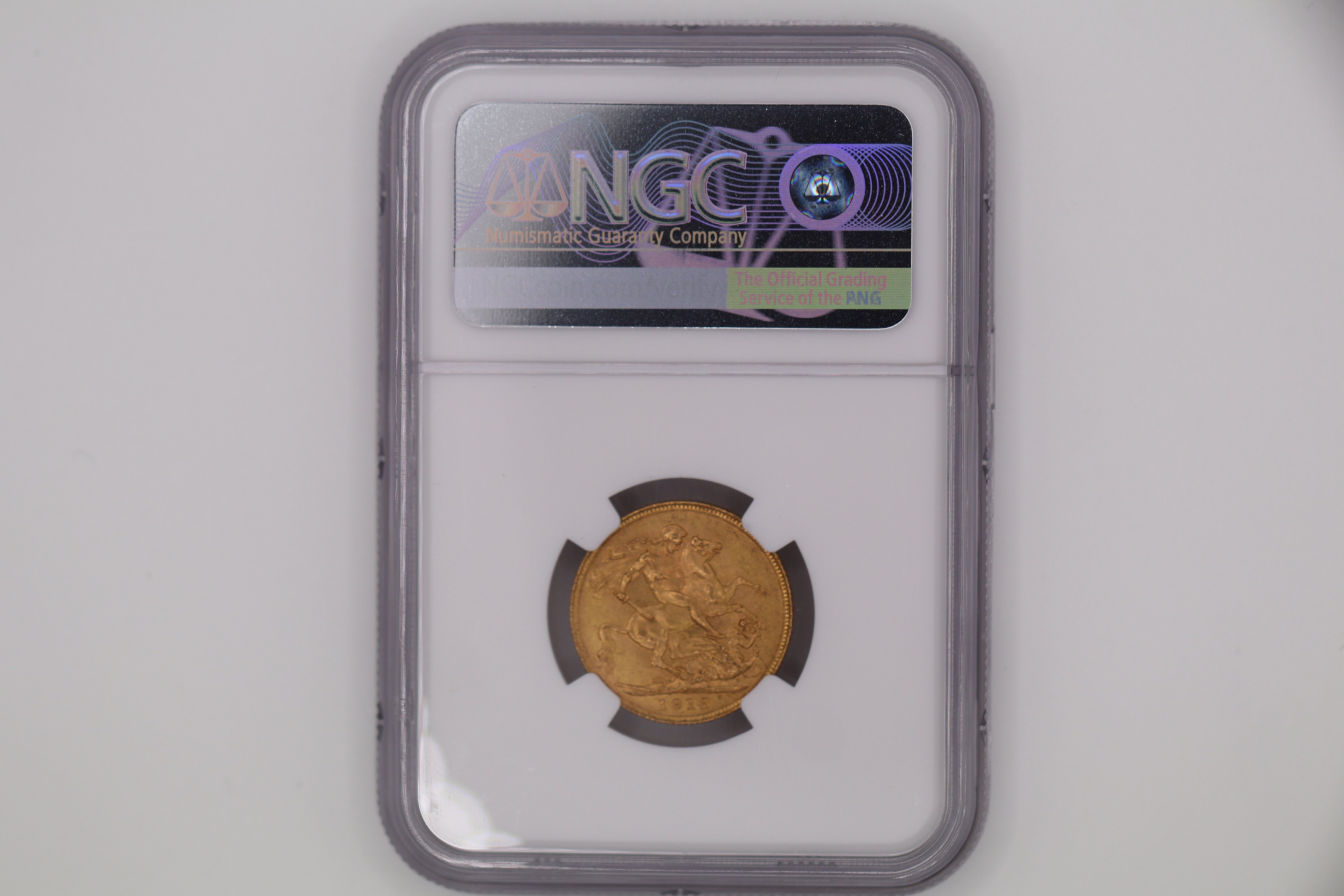 1918I India Full Sovereign