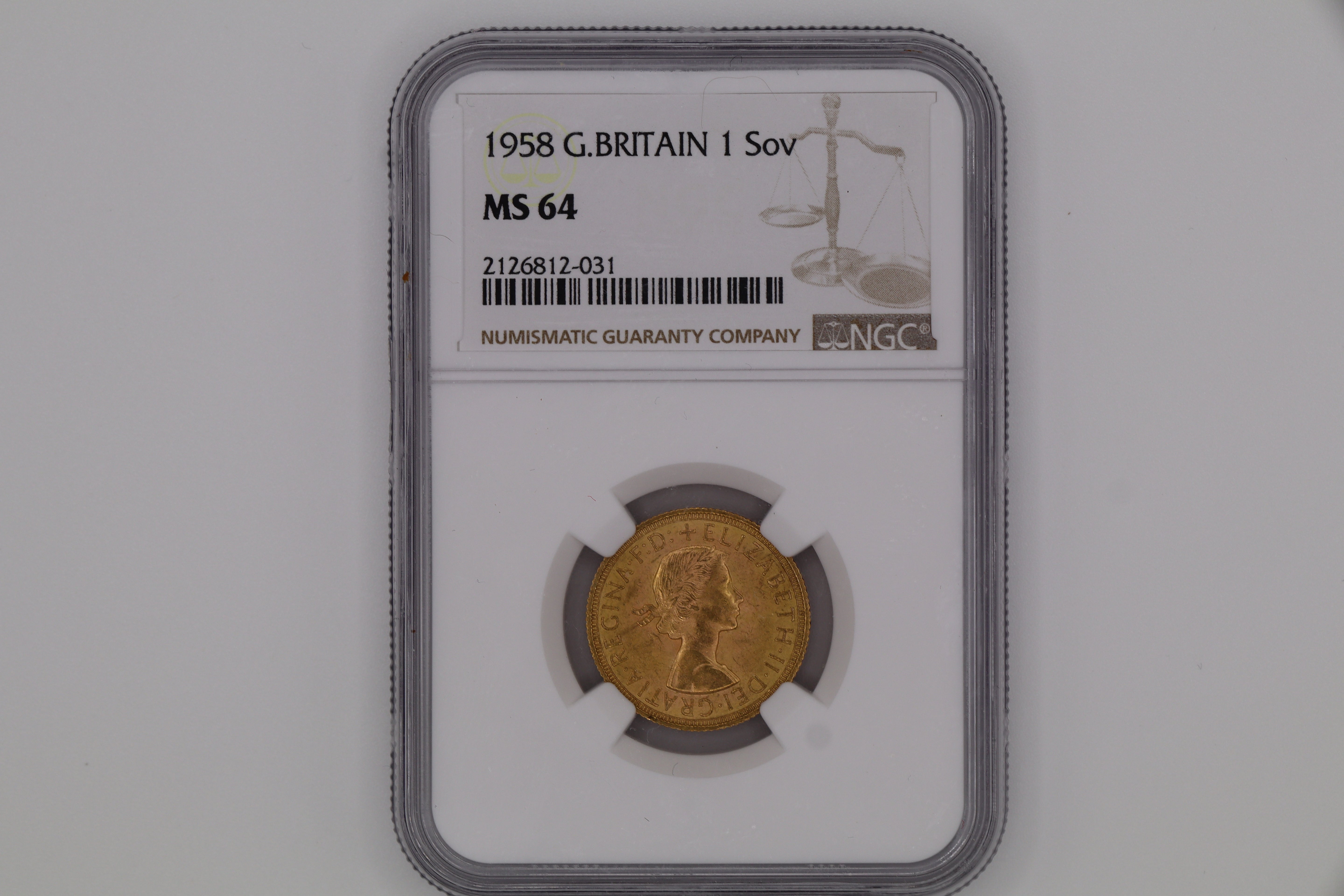 1958 Great Britain Full Sovereign