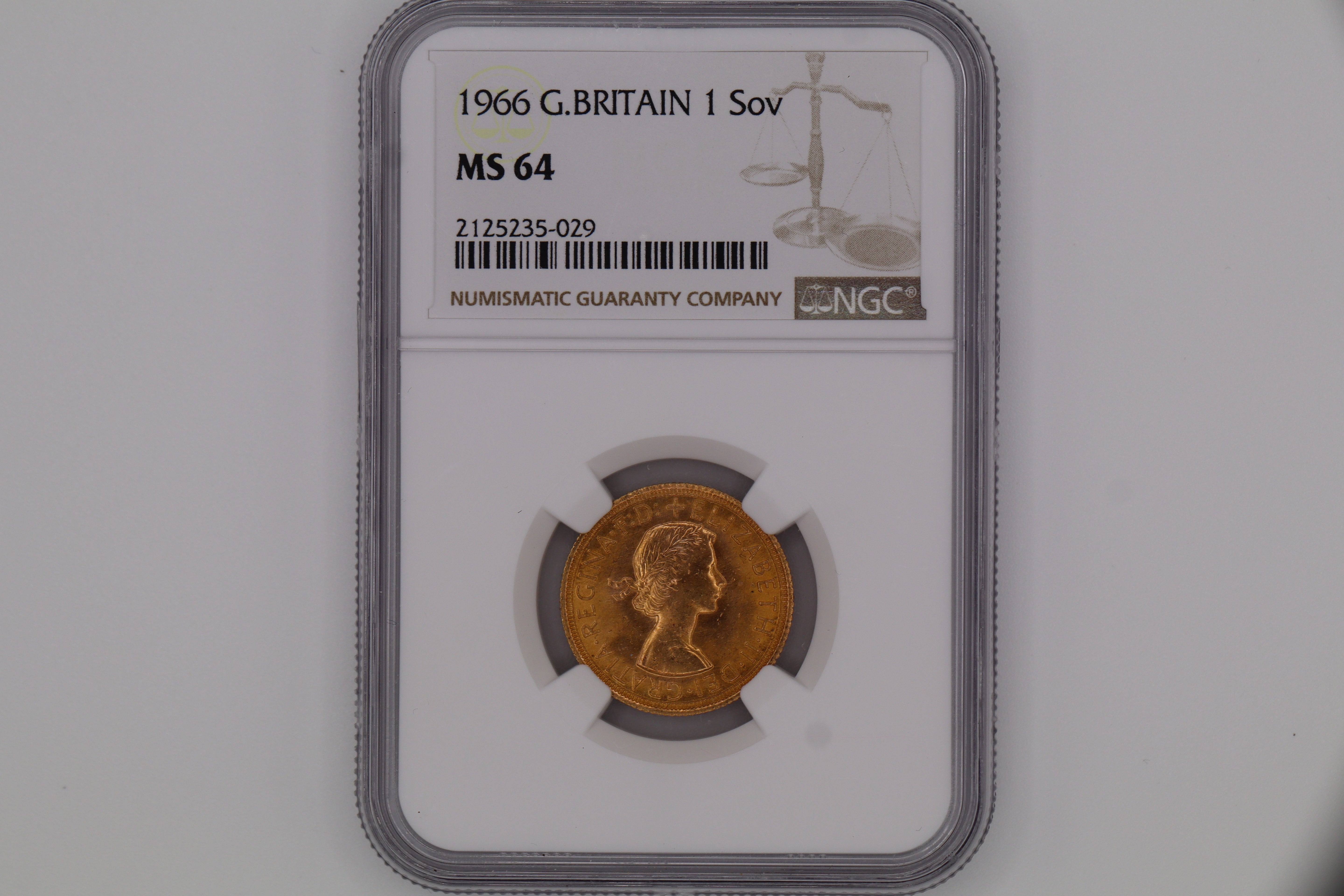 1966 Great Britain Full Sovereign