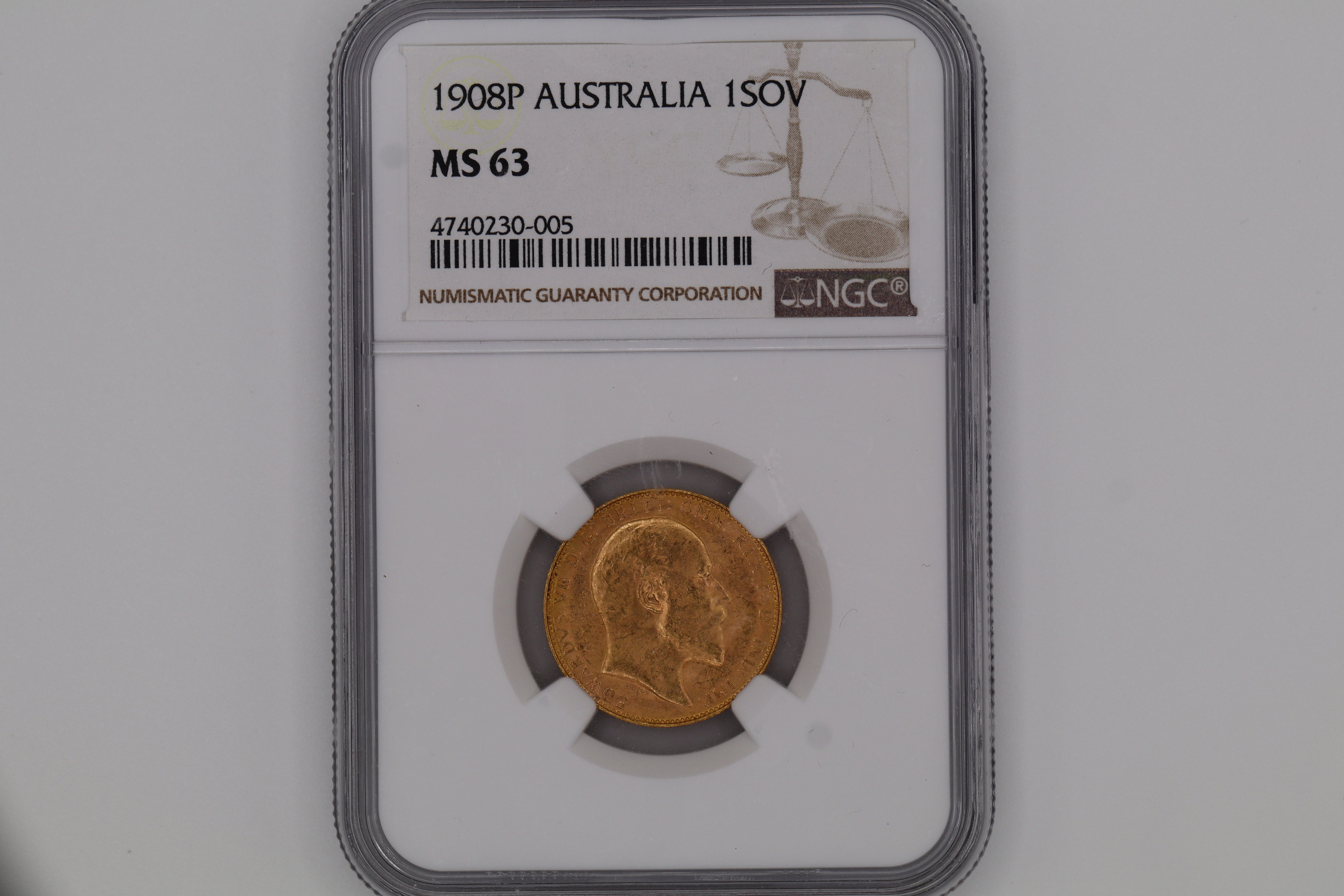 1908P Australian Full Sovereign