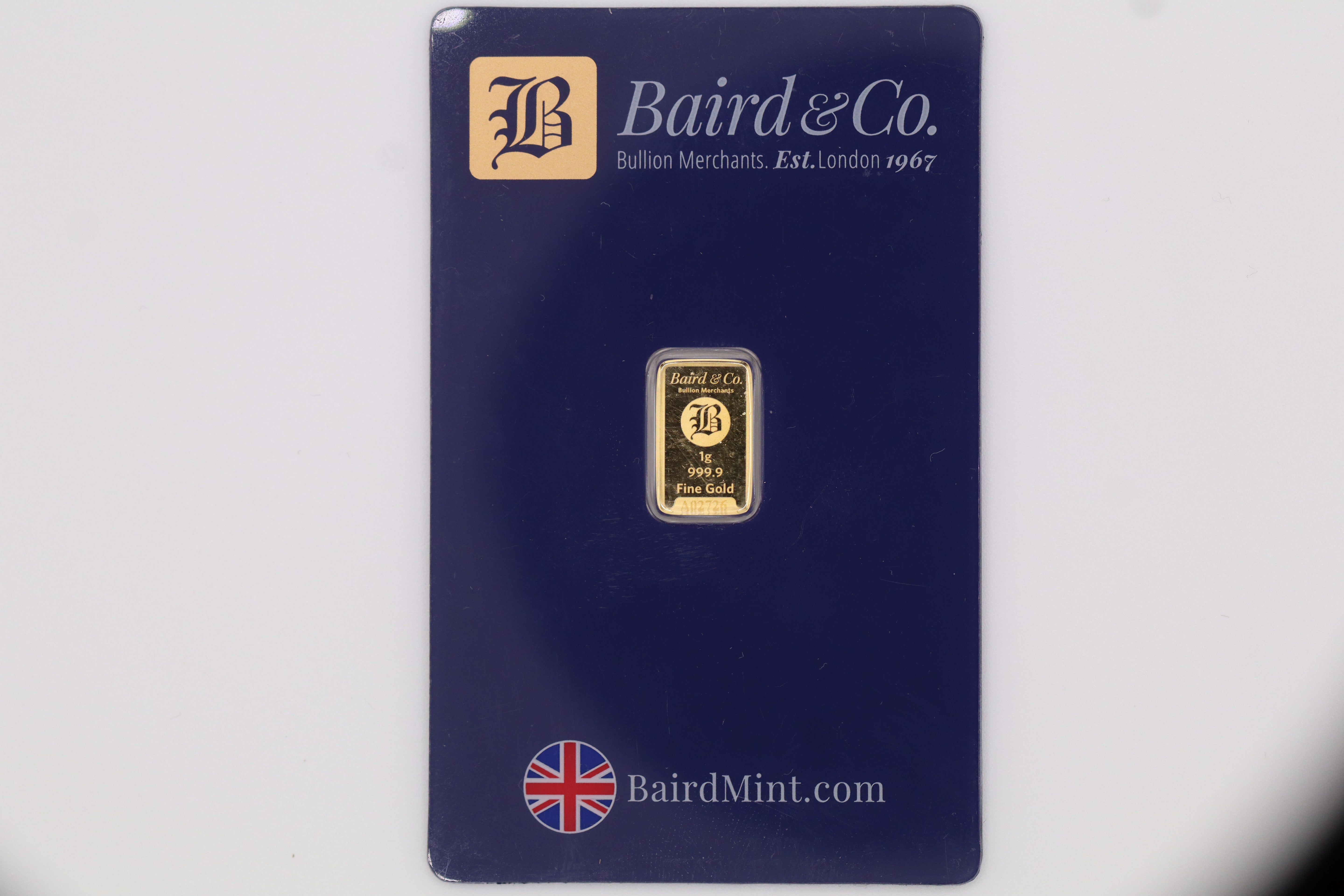 Baird & Co 1g Gold Bar
