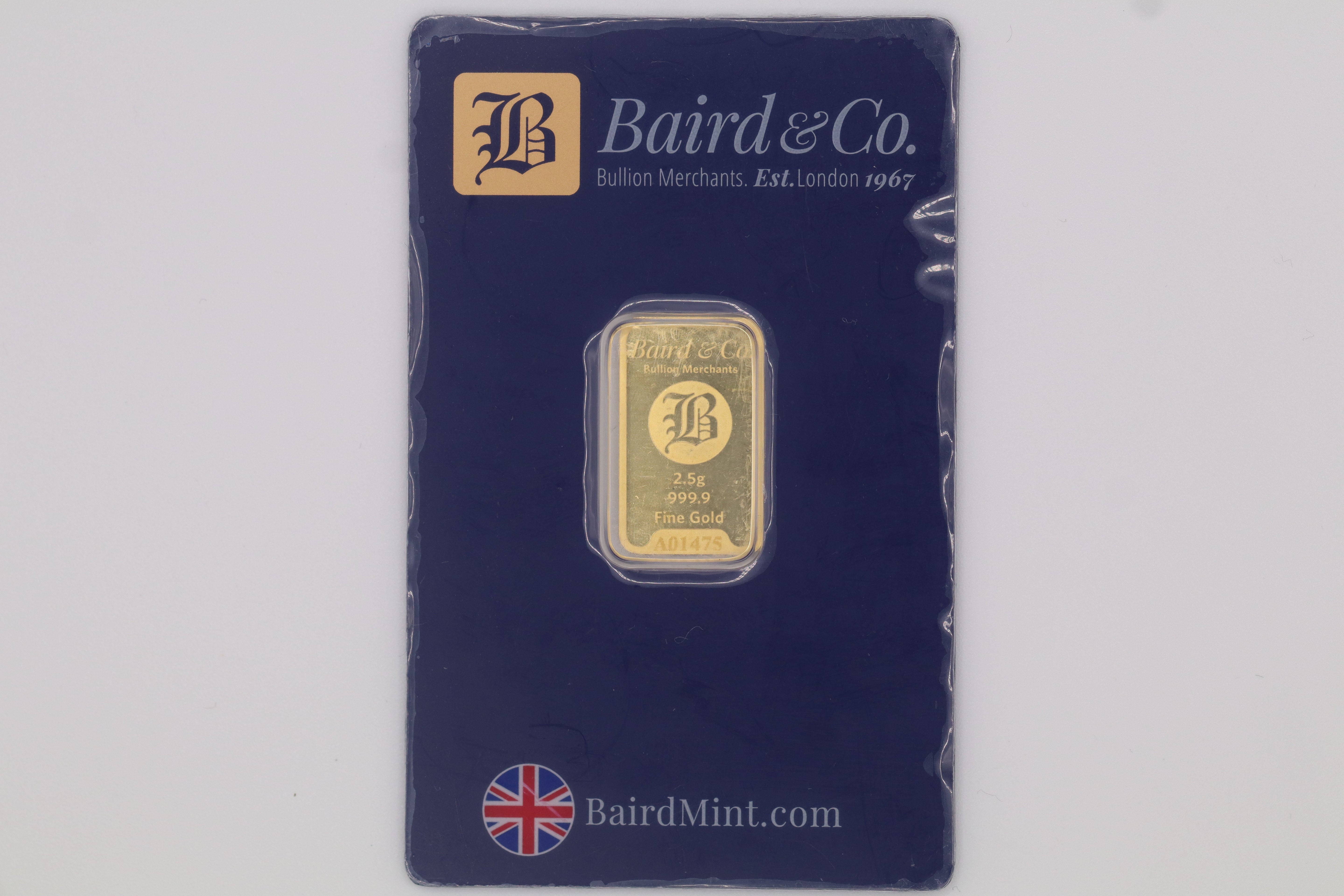 Baird & Co 2.5g Gold Bar