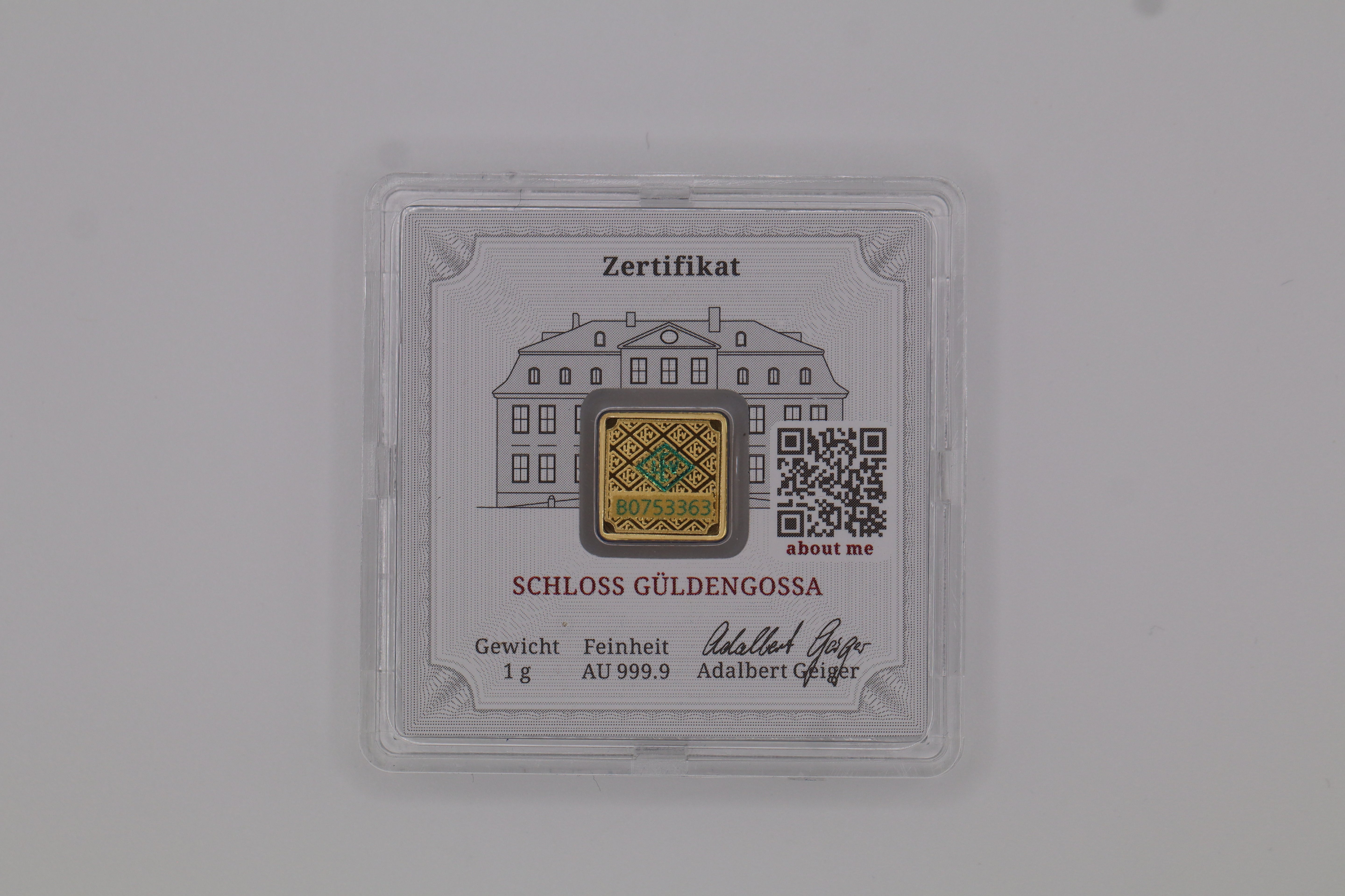 1g Gold Geiger Bar - Premium