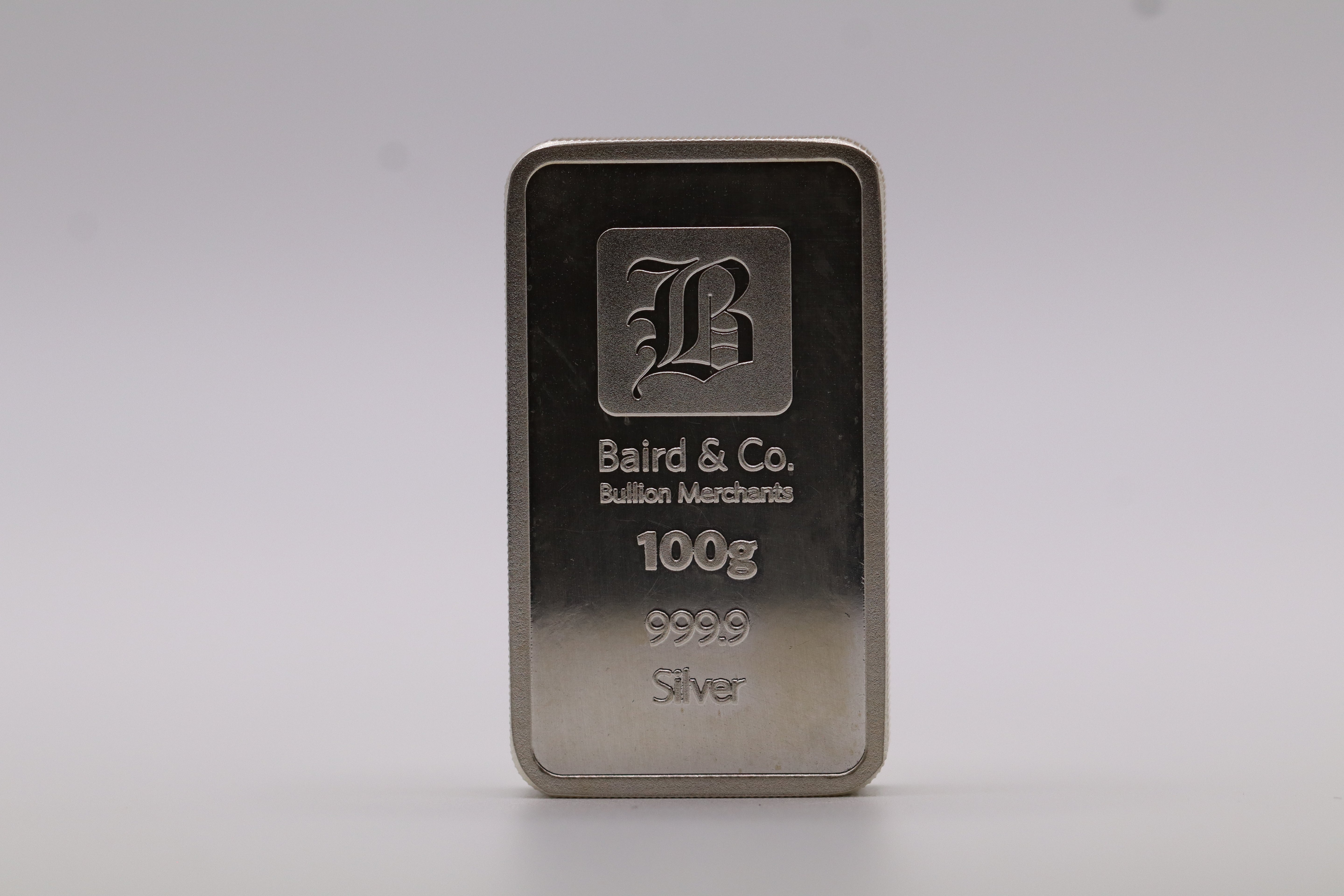 Baird & Co 100g Domino Silver Bar