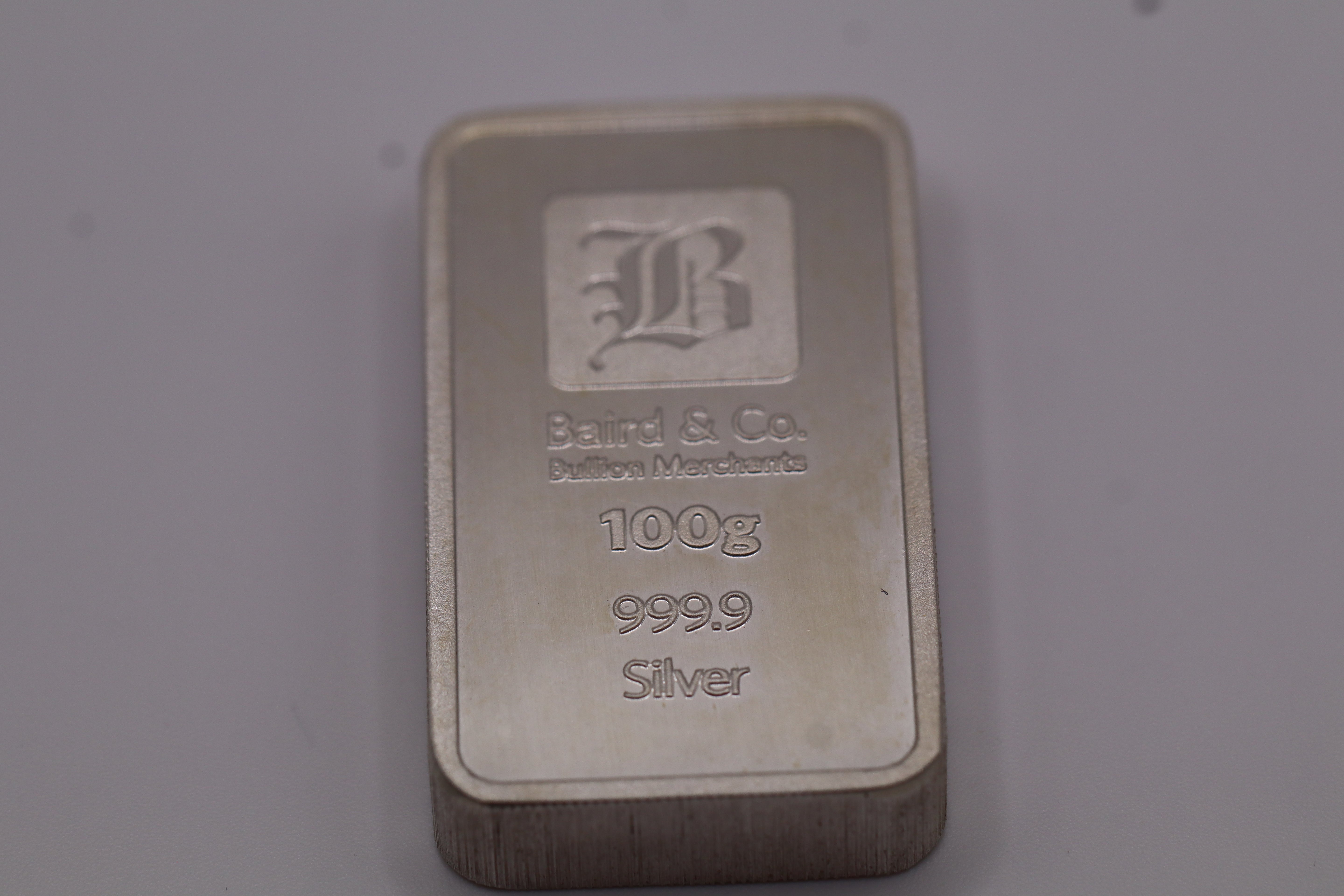 Baird & Co 100g Domino Silver Bar