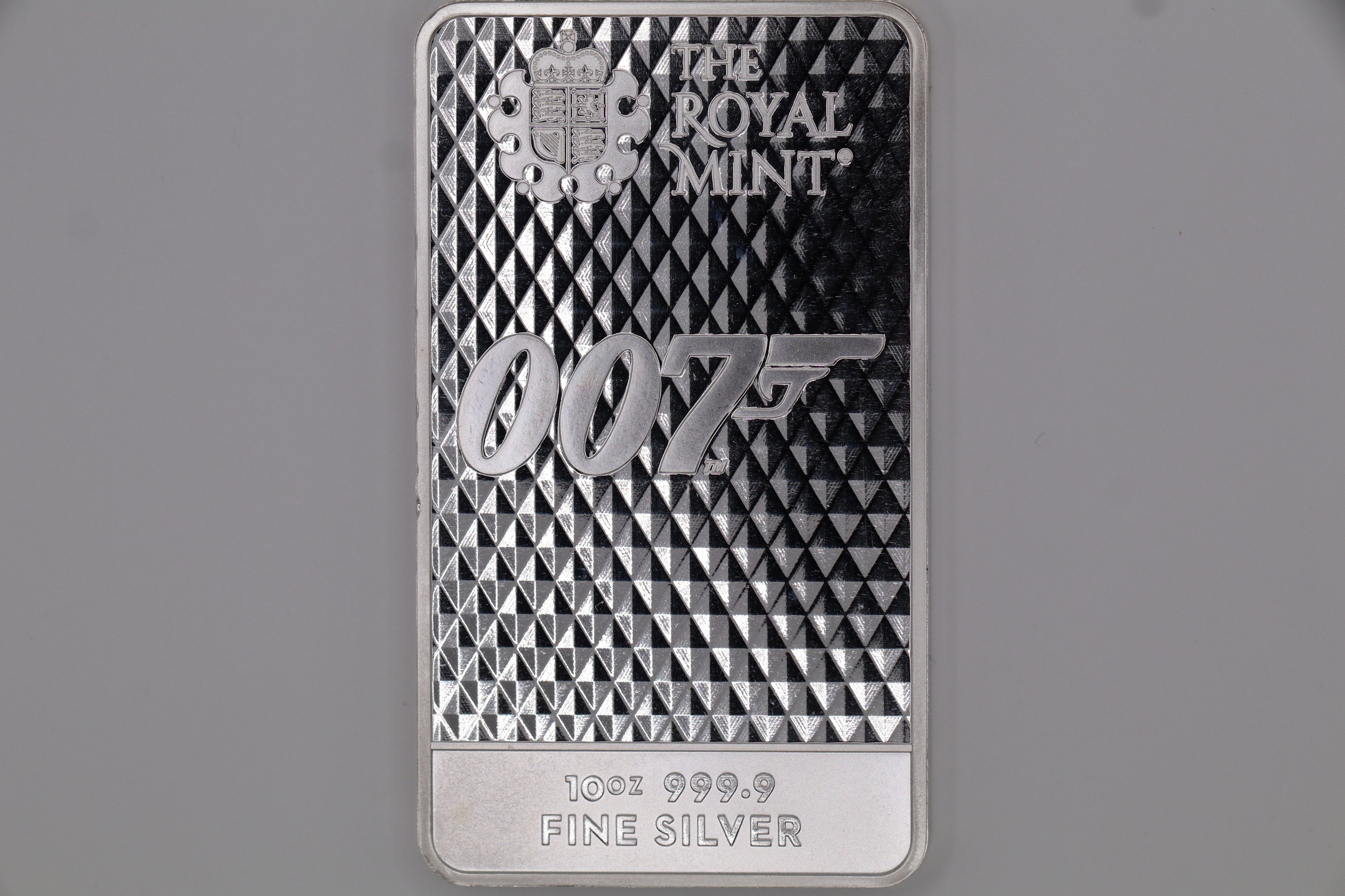 James Bond 10z Silver Bar - Diamonds Are Forever