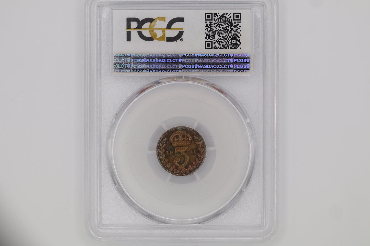 1911 George V 3D Silver Proof PR65 PCGS
