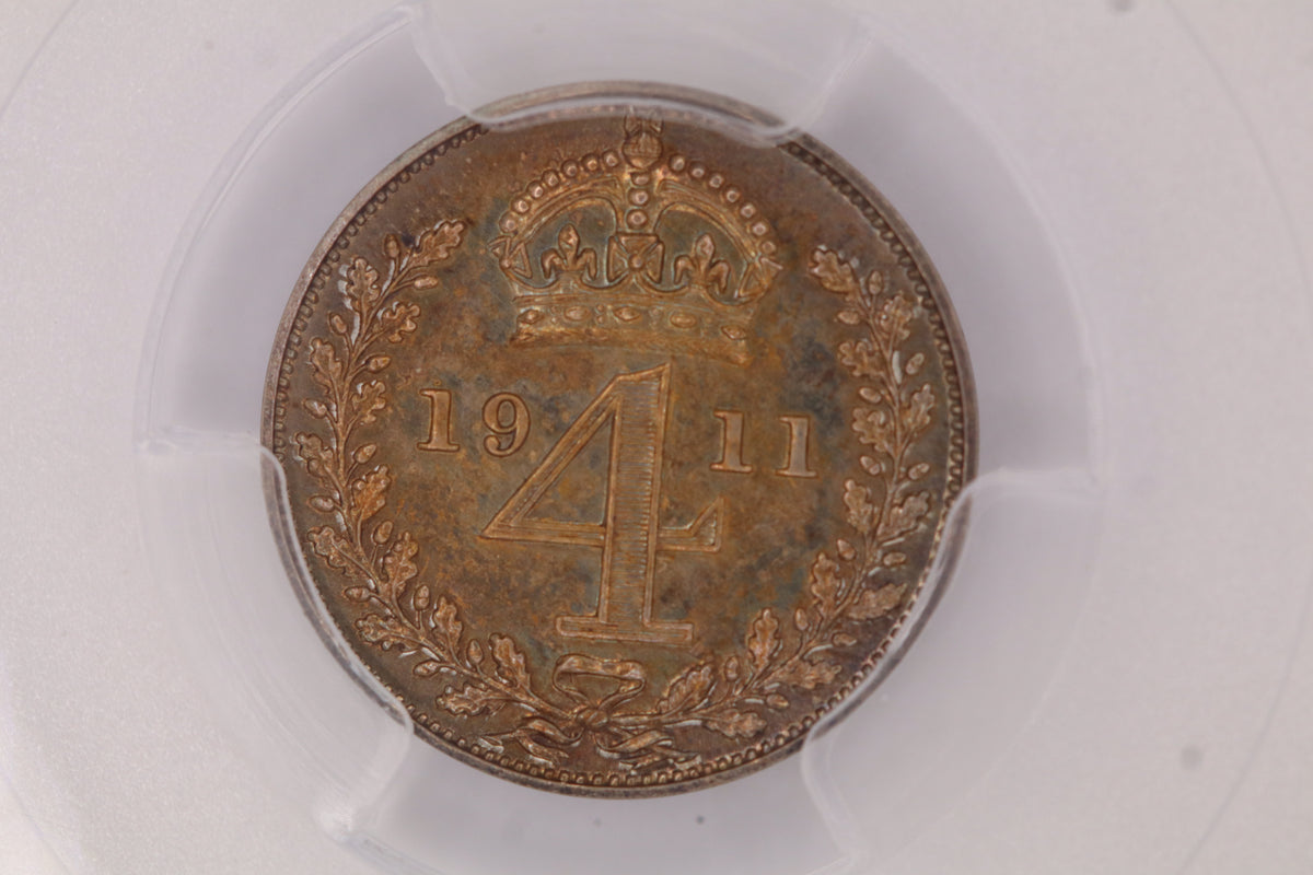 1911 George V 4D Silver Proof PR65 PCGS