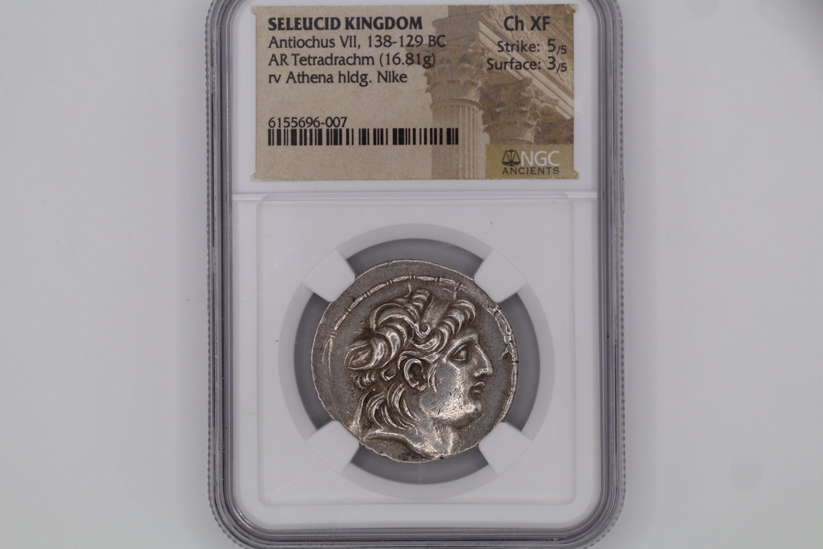 Ancient Silver Tetradrachm Selecid Kingdom 5/5 3/5 NGC ( CH XF )