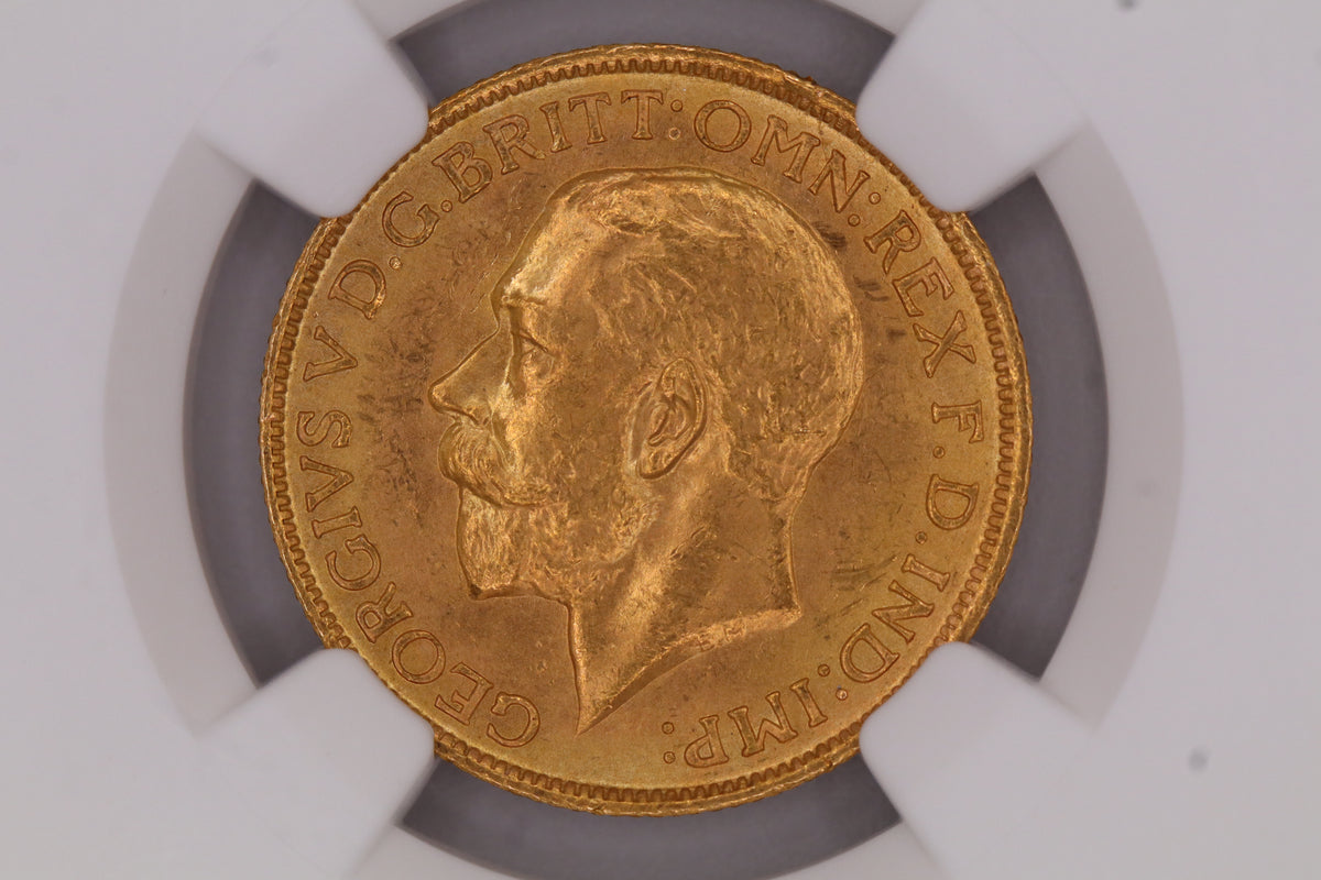1911 Sydney Mint George V Sovereign MS64