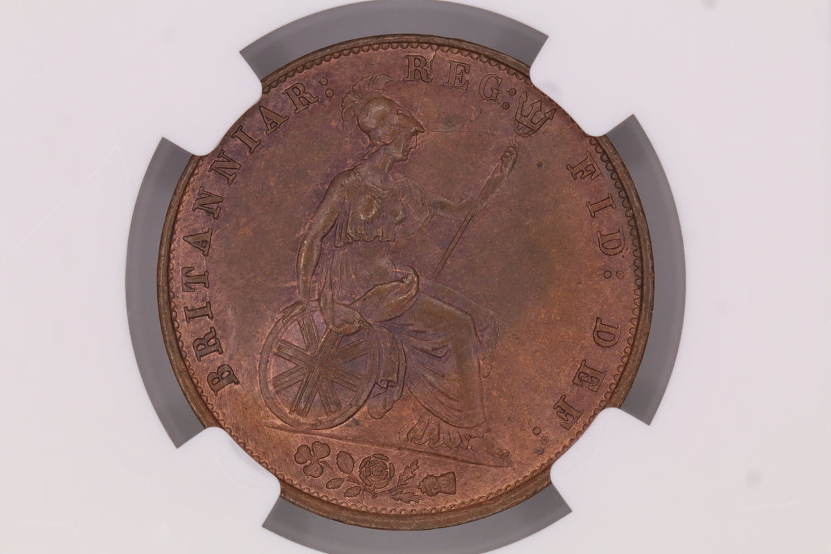 1854 G.Britain Half Penny MS64BN