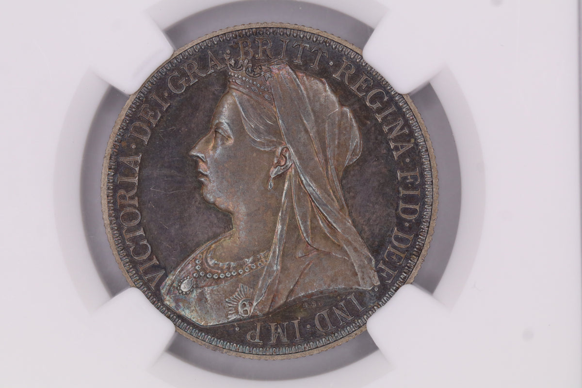 1893 Victoria VH Proof Florin 2S PF64
