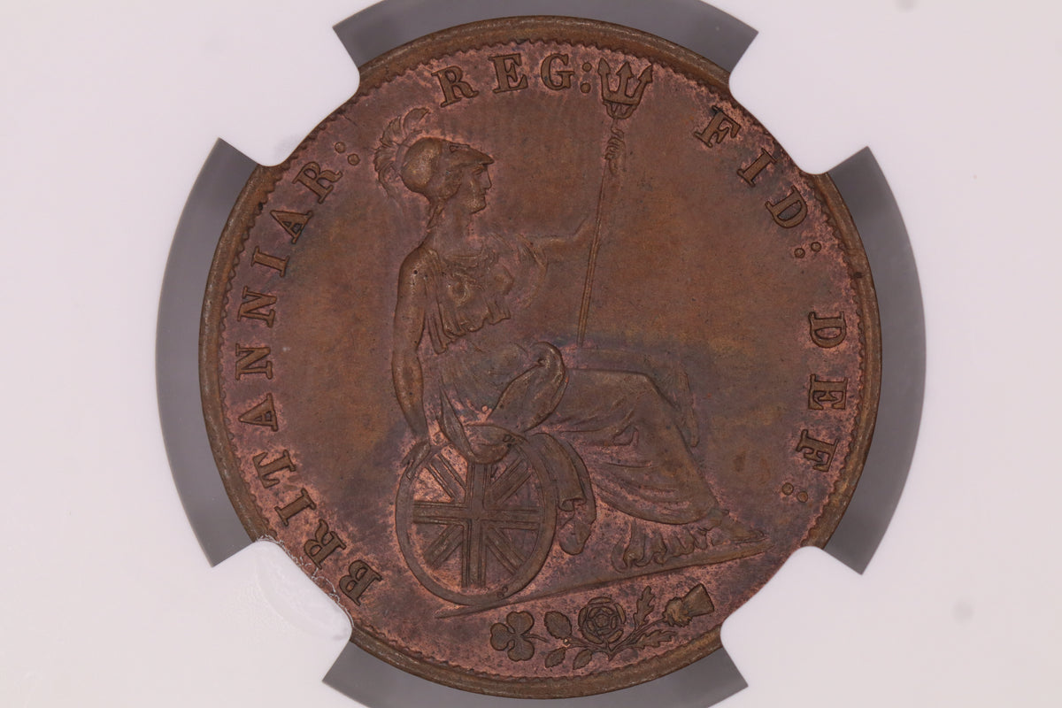 1855 Half Penny MS64BN